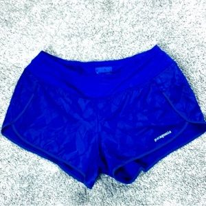 Patagonia Strider Pro Running Shorts Small Andes Blue